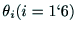$\theta{_i}(i=1`6)$