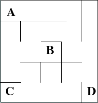 \includegraphics[width=4.5cm]{/home/inaba/eps/lecture/fig/maze.eps}